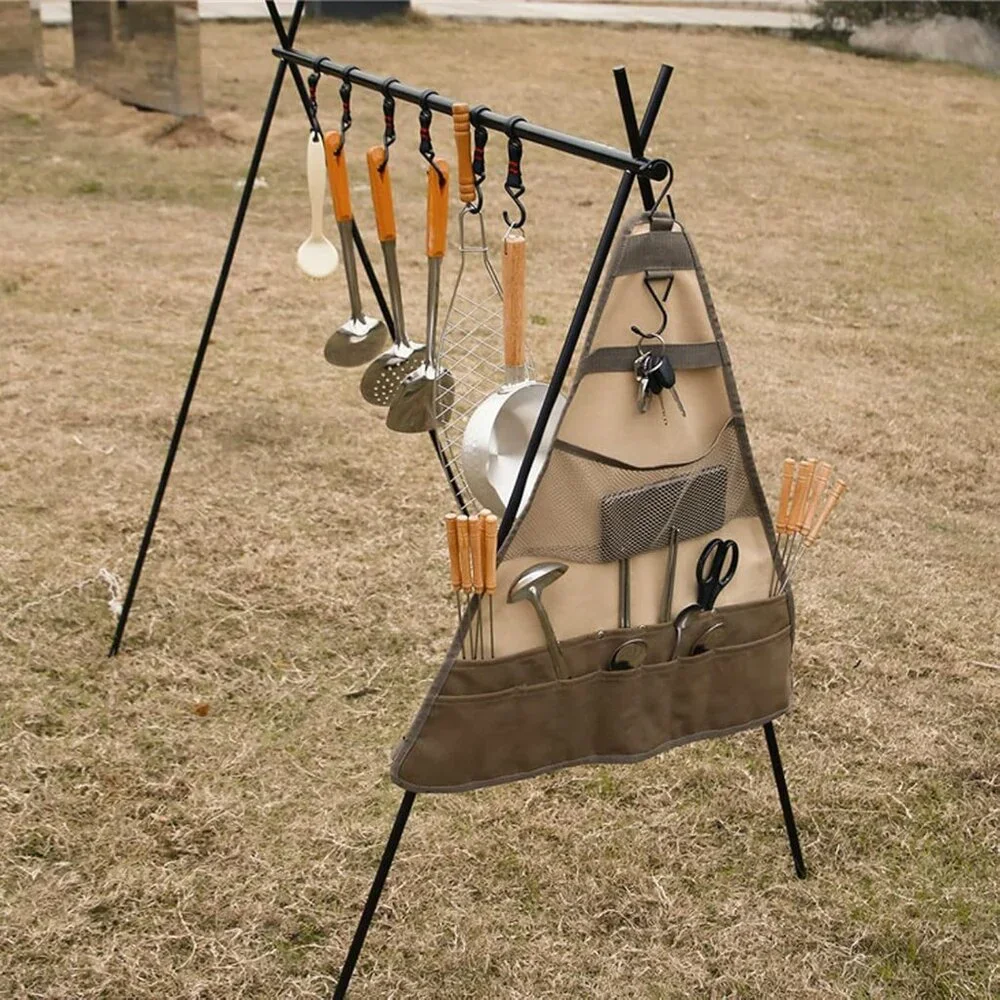 Multi-functional Camping Tableware Storage Bag Canvas(1 Pack)